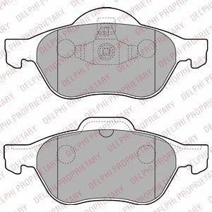 Колодки гальмівні дискові Delphi LP2252