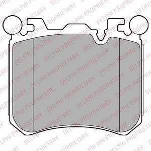 Гальмівні колодки дискові BMW X5(E70) "F "09>> Delphi LP2287