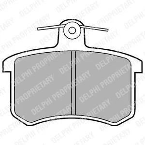 Гальмівні колодки дискові AUDI 100/A4/A8 "R "86-03 Delphi LP451