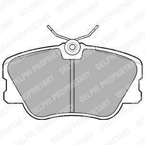 Гальмівні колодки дискові MERCEDES 190(W201)/200(W124)E(W124) "F "84-95 Delphi LP499