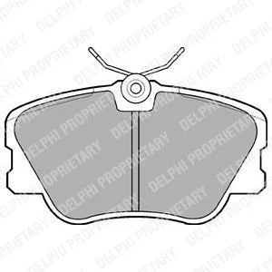 Гальмівні колодки дискові MERCEDES 190(W201)/200(W124)E(W124) "F "84-95 Delphi LP499