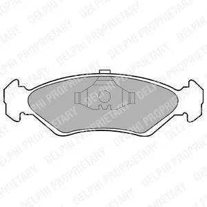 A_Гальмівні колодки дискові FORD Fiesta "F "89-97 Delphi LP591