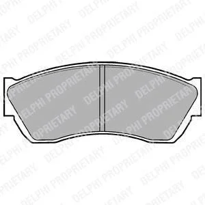 Гальмівні колодки дискові SUBARU/SUZUKI Justy/Alto "93>> Delphi LP676