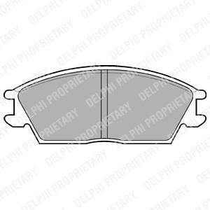 Гальмівні колодки дискові HYUNDAI Eccent/Lantra/Exel/Pony "90-99 Delphi LP704