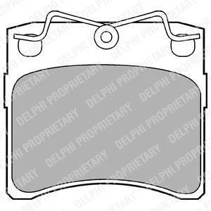 Гальмівні колодки дискові VW T4 "F "90-96 Delphi LP785