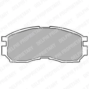 Гальмівні колодки дискові MITSUBISHI Colt/Eclipse/Galant/Lancer/Spacewagon "F "88-04 Delphi LP803