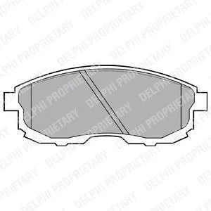 Гальмівні колодки дискові NISSAN Maxima "F "84-01 Delphi LP812