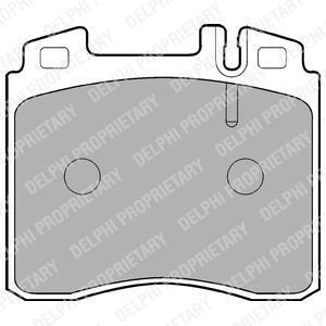 A_Гальмівні колодки дискові MERCEDES S(W140)/SL(R107) "F \'\'85-99 Delphi LP842