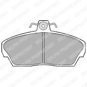 Гальмівні колодки дискові HONDA/ROVER Civic/25/45/200/400/800 \'\'F \'\'91-06 Delphi LP911
