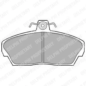 Гальмівні колодки дискові HONDA/ROVER Civic/25/45/200/400/800 \'\'F \'\'91-06 Delphi LP911