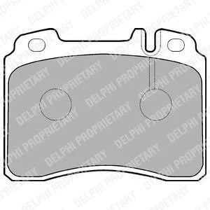 A_Гальмівні колодки дискові MERCEDES E(W124)/SL(R129) "F "89-99 Delphi LP929