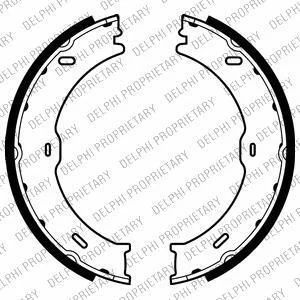 Гальмівні колодки барабанні (ручник) MERCEDES/VW Sprinter/Crafter "06-18 Delphi LS2018