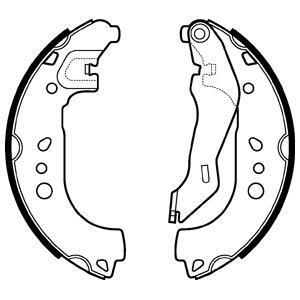 Колодки гальмівні барабанні Delphi LS2107