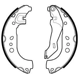 Колодки гальмівні барабанні Delphi LS2107
