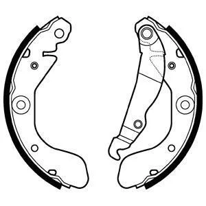 Колодки гальмівні барабанні Delphi LS2114