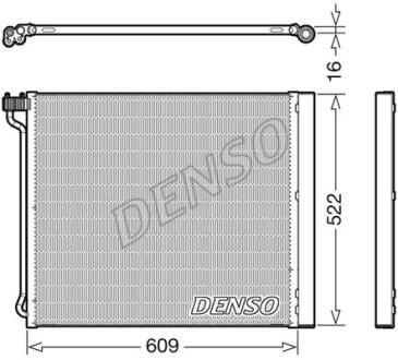 Конденсатор кондицiонера BMW X5/X6 "3,0-4,4 "09-19 DENSO DCN05034