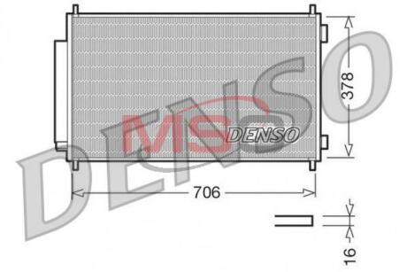 Конденсатор кондицiонера HONDA Cr-V "2,0-2,4 "06>> DENSO DCN40002