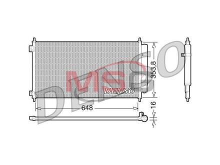 Конденсатор кондицiонера HONDA Accord/Crosstour DENSO DCN40010