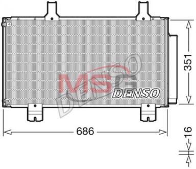 A_Конденсатор кондицiонера HONDA Accord "2,0-2,4 "08>> DENSO DCN40028