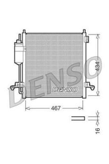 Конденсатор кондицiонера MITSUBISHI L200 "2,5 "05-15 DENSO DCN45001