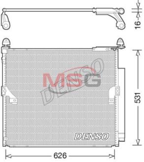 A_Конденсатор кондицiонера TOYOTA Land Cruiser "3,0-4,0 "09>> DENSO DCN50038