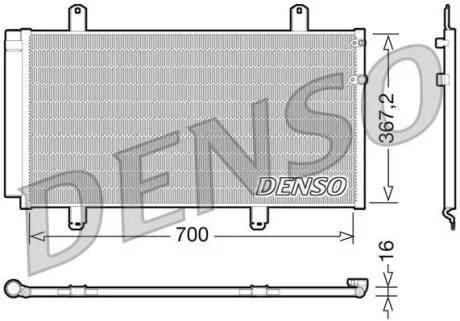 Конденсатор кондицiонера TOYOTA Camry "2,4-3,5 "06-14 DENSO DCN51004
