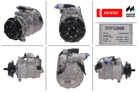 Компрессор кондиціонера VW T5 Touareg I 2,5TDI DENSO DCP32006