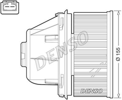 Вентилятор обігрівача FORD C-Max/Focus/Galaxy/Kuga/Mondeo/S-Max "1,4-2,5 "03-15 DENSO DEA10053