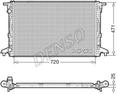 Радіатор AUDI A4/A5/Q5/Q7 "1,4-2,0 "15>> DENSO DRM02043