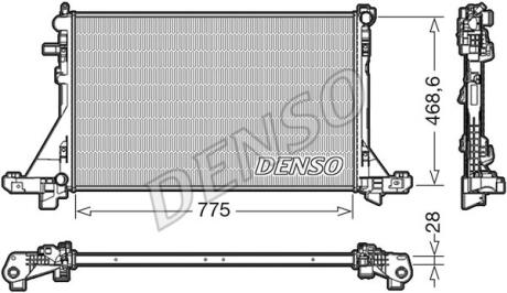 A_Радіатор NISSAN/OPEL/RENAULT NV400/Movano/Master "2,3 "10>> - знято з виробництва DENSO DRM23093
