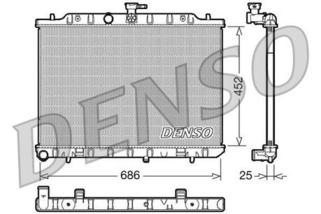 Радіатор NISSAN X-Trail "2,0 "07-13 DENSO DRM46007