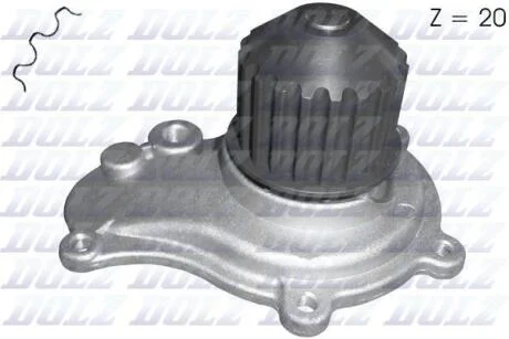 Помпа CHRYSLER/DODGE/JEEP Sebring/Stratus/Cherokee "2,4 "94-10 DOLZ C141