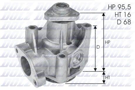 A_Помпа FIAT/LANCIA Croma/Thema "1,8-2,0 "84-99 DOLZ L135