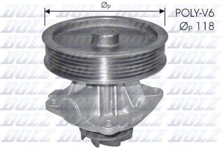 A_Помпа CITROEN/FIAT/PEUGEOT Jumpy/Scudo/Expert "1,6 "95-00 DOLZ S225