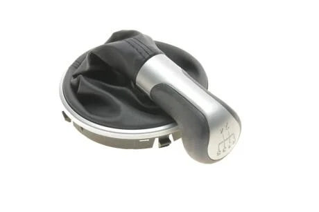 Ручка КПП з пильником чорний 5 ступ (срібляста ручка) Skoda Fabia (07-10), Roomster (06-10) DPA 87110767902