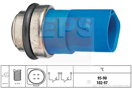 Перемикач температури вентилятору радіатора EPS 1.850.692