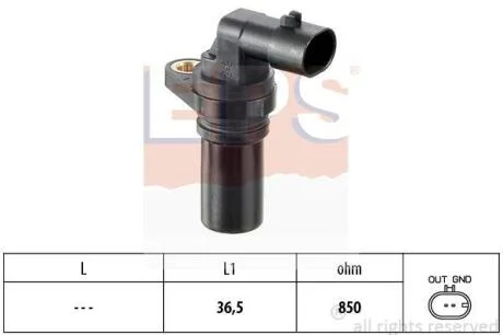 Датчик швидкості обертання вала EPS 1.953.407