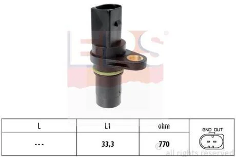 Датчик швидкості обертання вала EPS 1.953.640