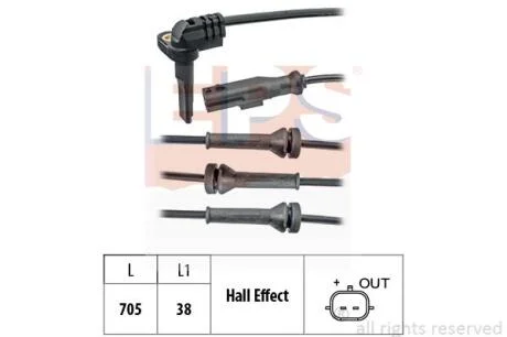 Датчик ABS EPS 1.960.102