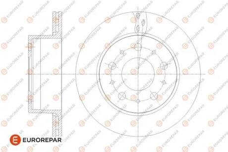 Диск гальмівний задній (кратно 2) Jumper3-Boxer3 DIAM 300 EP 22 05,12,2013- EUROREPAR 1676014480