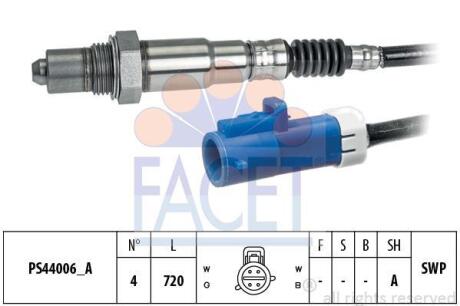 Датчик кисню (лямбда-зонд) Ford Connect 1.6 EcoBoost (13-) (10.8297) FACET 108297