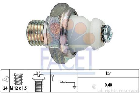 Датчик тиску оливи ОМ601/602 (7.0098) FACET 70098