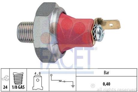 Датчик тиску оливи Матиз/Авео 1,2 Daewoo Matiz 0.8-1.0 (7.0173) FACET 70173