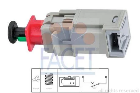 Датчик стоп-сигналу Opel Astra G/H/Combo/Meriva/Vectra C/Zafira A/B 1.0-3.2 98- (7.1207) FACET 71207