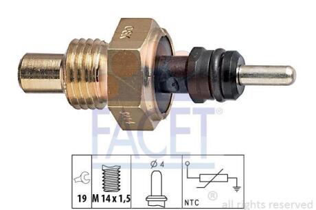 Датчик температури MB C-class (w202) c 200 d (202.120) (93-00) (7.3214) FACET 73214