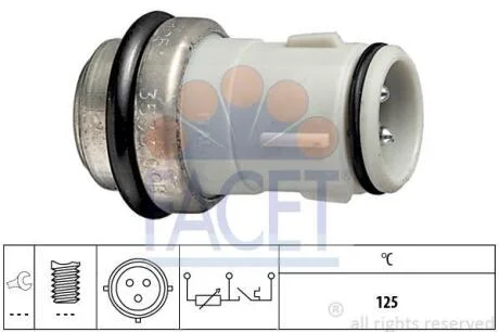 Датчик вмикання вентилятора Audi 80/100/А6 1.6-2.0i/1.9TDi 86-00 (7.3533) FACET 73533