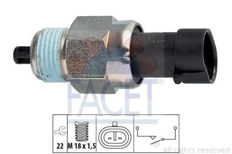 Датчик заднього ходу Fiat Punto van 1.4 (06-13) (7.6142) FACET 76142