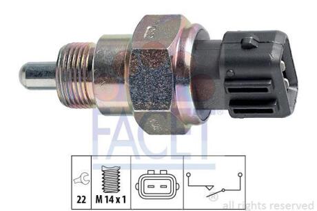 Датчик заднього ходу Fabia 99-03/Octavia 96-10/Cadd 96-00 (7.6216) FACET 76216
