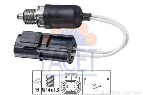 Датчик заднього ходу Nissan Navara, Pathfinder 2.5 DCi (05-) (7.6314) FACET 76314