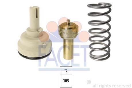 Термостат VW Golf, Polo (02-) 1.4 Fsi (7.8618S) FACET 78618S